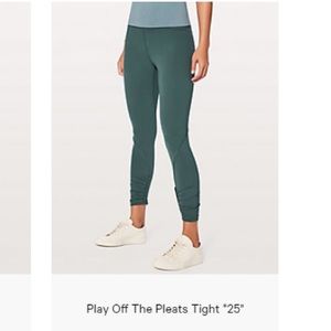 lululemon 25inch legging play off the pleats tight